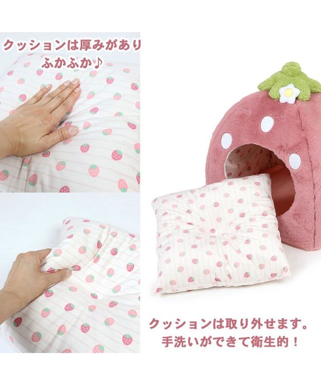 くすみ苺 ハウス L (45×45×46cm) / PET PARADISE | 【通販】雑貨