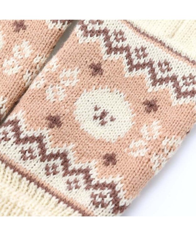 Mother garden マザーガーデン ふわんこ ニット スマホ対応手袋 マルチカラー