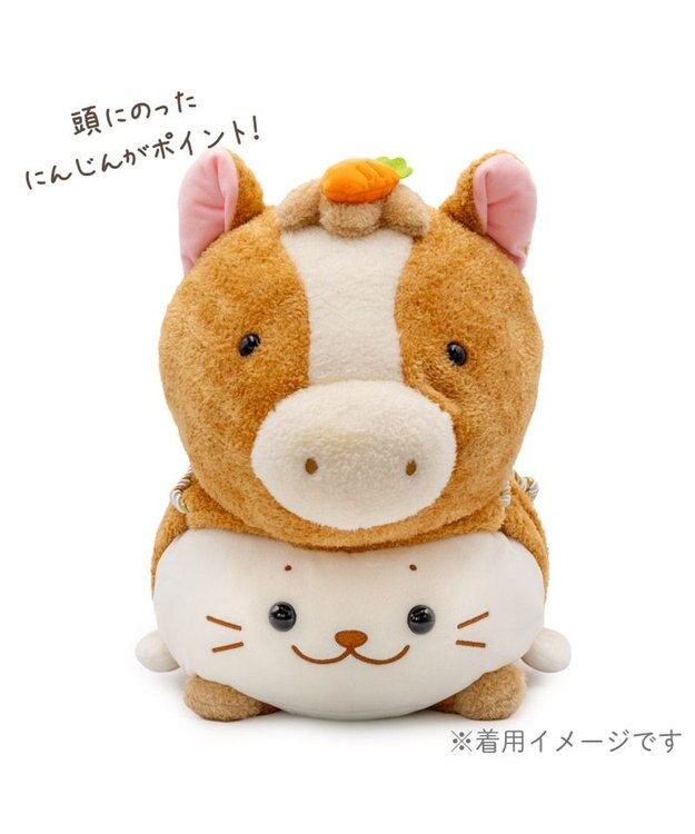 Mother garden しろたん  午年 抱き枕カバー 55cm用 《茶》 単品 茶