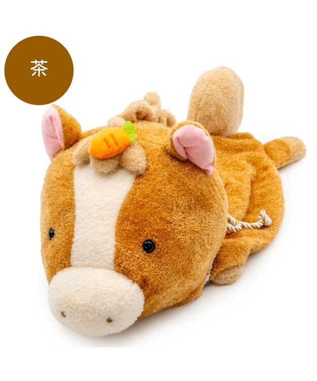 Mother garden しろたん  午年 抱き枕カバー 55cm用 《茶》 単品 茶