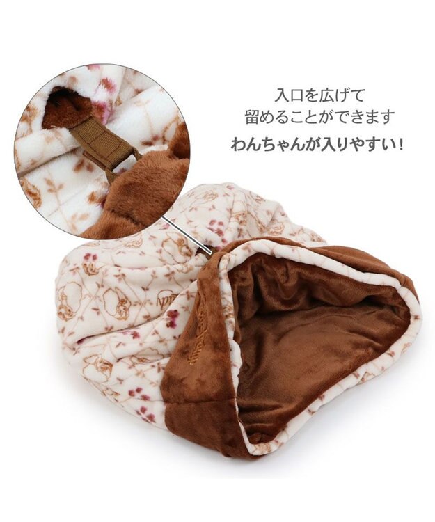 PET PARADISE ディズニー わんわん物語 レディ 遠赤外線  寝袋 筒型 S ベージュ