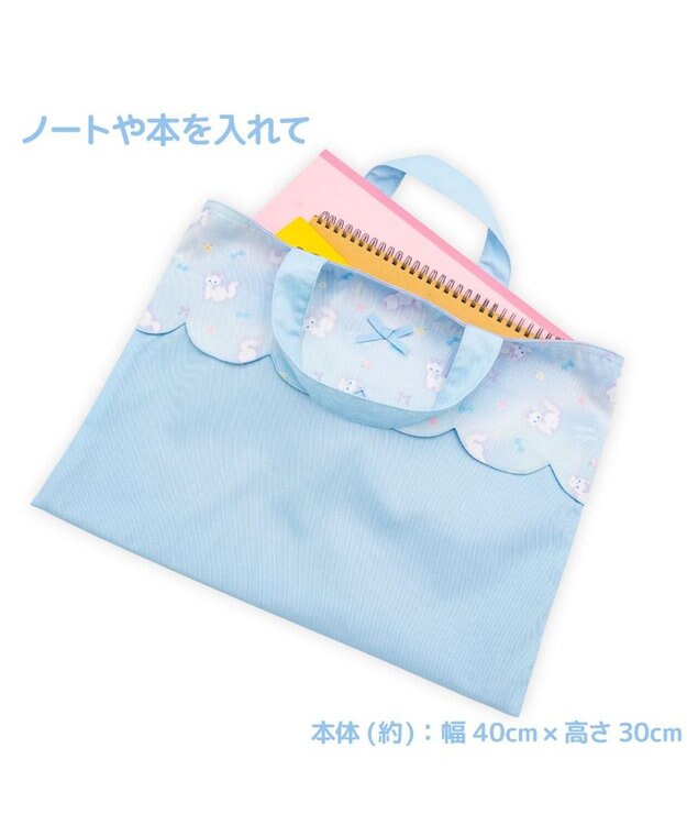 Mother garden マザーガーデン 学童布バッグ ＆ 巾着4点セット  《ふわねこ柄》 ふわねこ柄