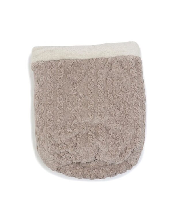 PET PARADISE ペットパラダイス 筒形寝袋 遠赤外線 《アラン編み柄》 42cm×70cm アラン柄