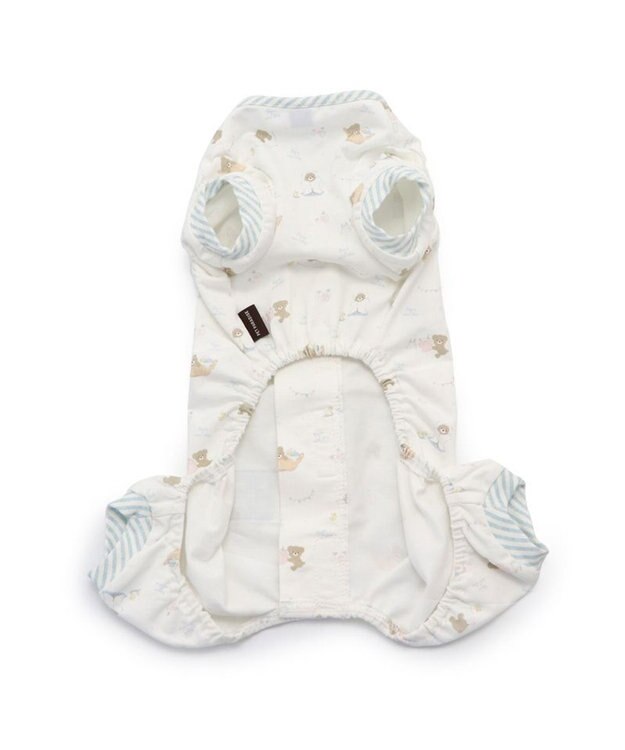 PET PARADISE ペットパラダイス 背中開き ロンパース 《くま柄／チェリー柄》【小型犬】 くま柄