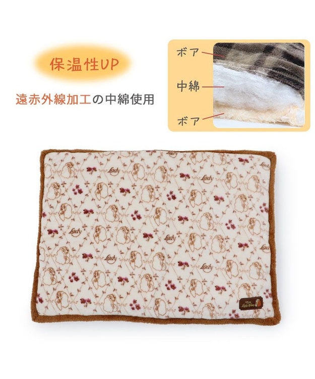PET PARADISE ディズニー わんわん物語 レディ 遠赤外線 マット オフホワイト
