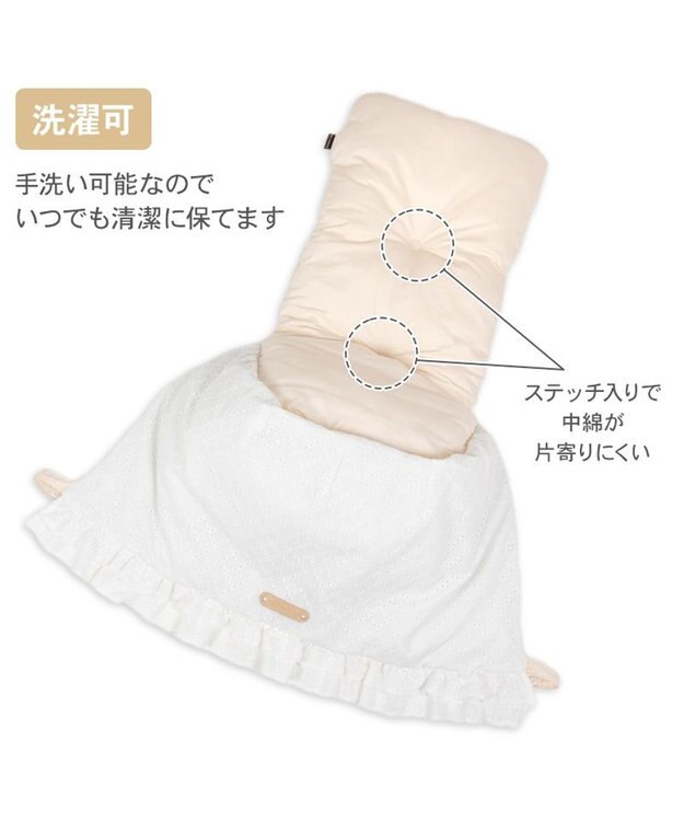 PET PARADISE ペットパラダイス カート用 クッション《レース》 ホワイト