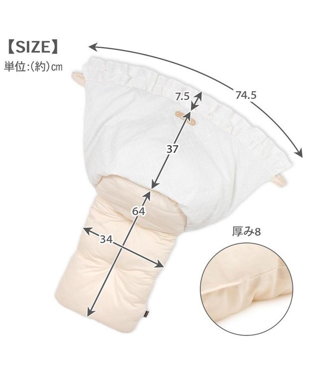 PET PARADISE ペットパラダイス カート用 クッション《レース》 ホワイト