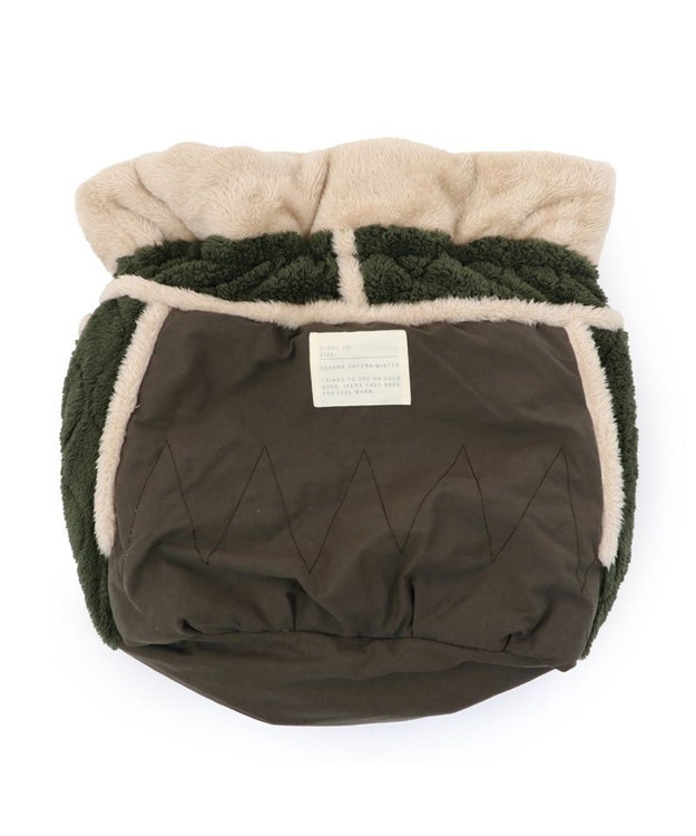 PET PARADISE ペットパラダイス 遠赤外線 犬たんぽ 《オニオン柄》 (40×48㎝) カーキ