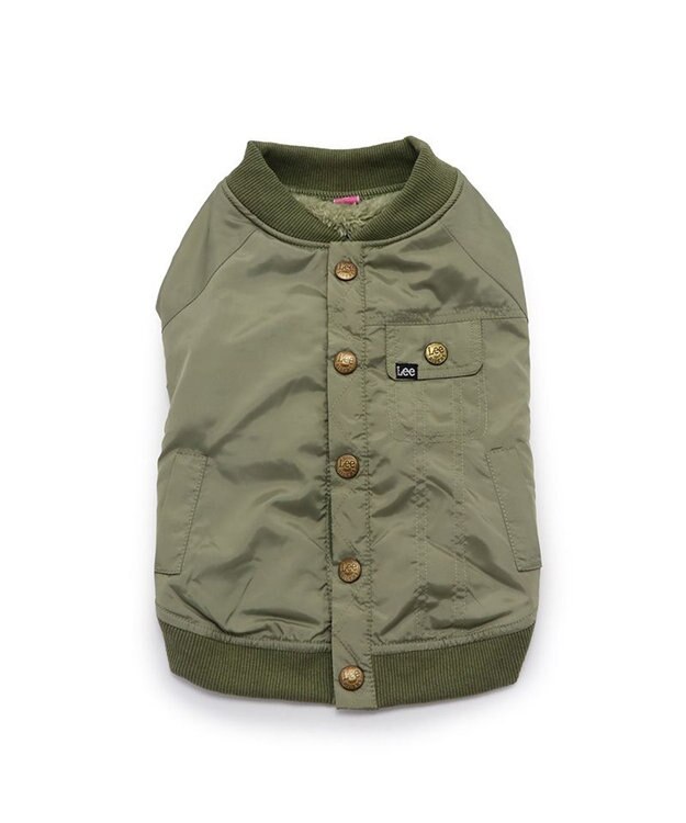 PET PARADISE LEE ライダースブルゾン 中型犬 大型犬 カーキ