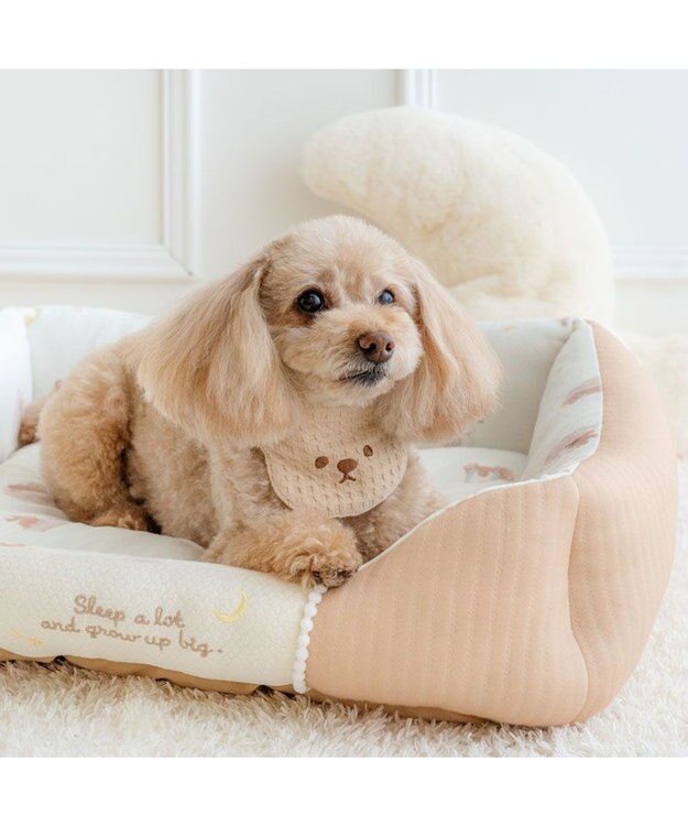 PET PARADISE ペットパラダイス くまさん カドラー 《おやすみ柄》 Ｍ モカ