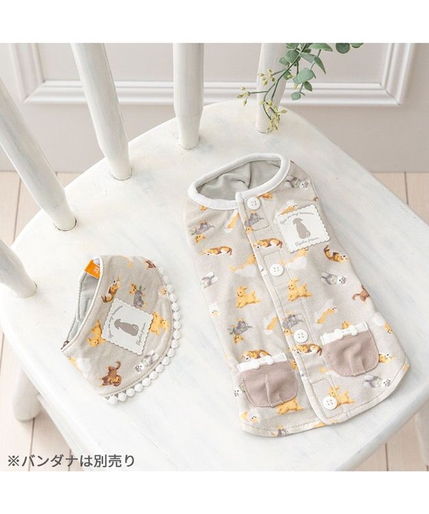 PET PARADISE ペットパラダイス makokoro ホカリラ ベスト 中型犬 大型犬 グレイッシュベージュ