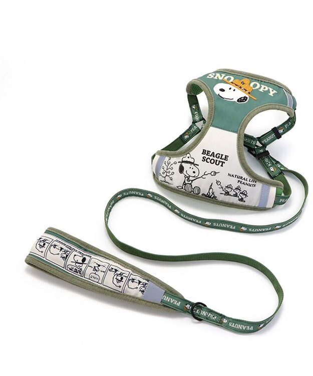 PET PARADISE スヌーピー ハーネス＆リード ビーグルスカウト 【Ｓ】 小型犬 50周年 ビーグルスカウト