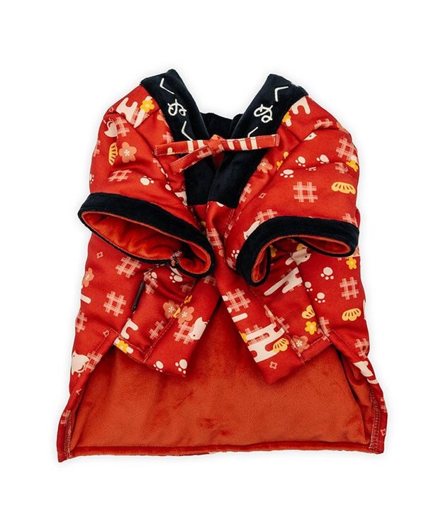 PET PARADISE ペットパラダイス 半纏《千鳥柄》 中型犬 大型犬 レッド