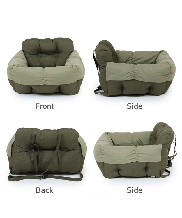 PET PARADISE ペットパラダイス ドライブカドラー 《ギャザー》 小型犬 カーキ