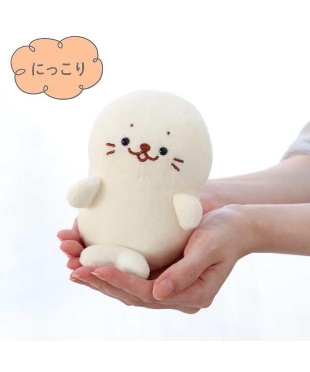 ふわふわ歯の妖精のっぽちゃん　里親様募集！　真っ白　キーホルダー しろたん ふわふわキーホルダー 《白》 単品 / Mother garden