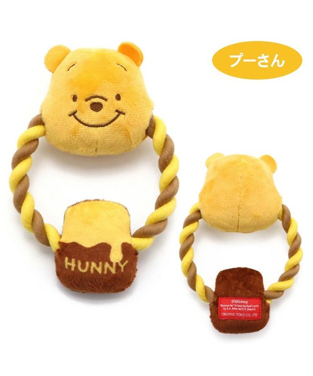 PET PARADISE ディズニー くまのプーさん ロープ おもちゃ 《プーさん/ピグレット/ティガー》 プーさん