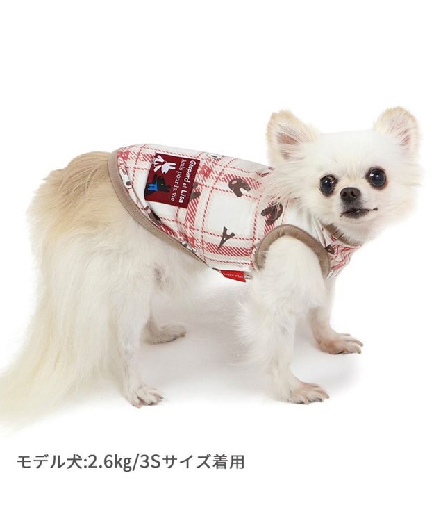 PET PARADISE リサとガスパール  ペティヒート タンクトップ チェック柄 小型犬 -