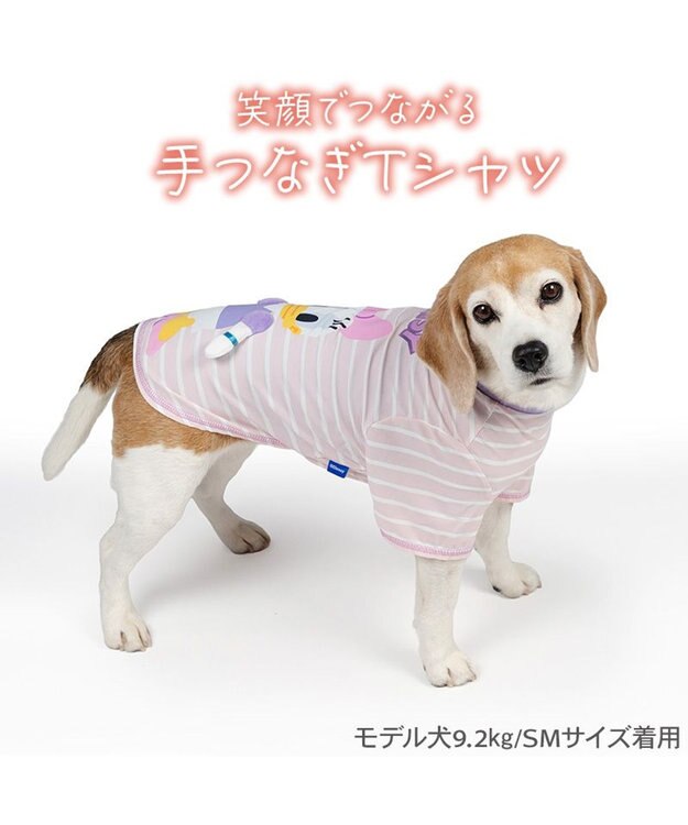 PET PARADISE ディズニー デイジーダック 手つなぎＴシャツ 接触冷感 中型犬 大型犬 ピンク