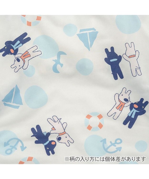 PET PARADISE リサとガスパール 接触冷感 タンクトップ 《マリン柄》 中型犬 大型犬 ホワイト×ネイビー