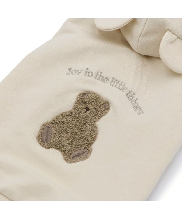 PET PARADISE ペットパラダイス くまちゃん パーカー 《ベージュ》 小型犬 ベージュ