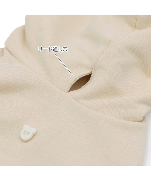 PET PARADISE ペットパラダイス くまちゃん パーカー 《ベージュ》 小型犬 ベージュ