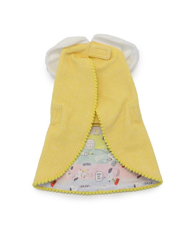 PET PARADISE スヌーピー ウッドストック お手軽 ポンチョ 小型犬 イエロー