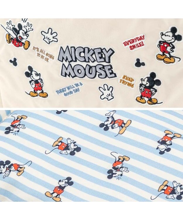 PET PARADISE ディズニー ミッキーマウス 刺繍 スリング キャリーバッグ Ｍ アイボリー