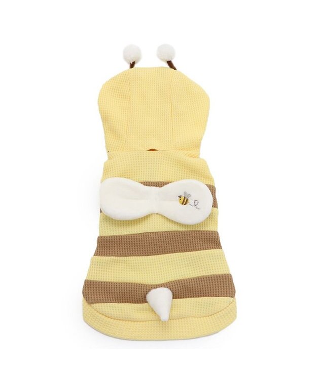 PET PARADISE 犬 服 蜂 パーカー 【小型犬】 ワッフル 黄