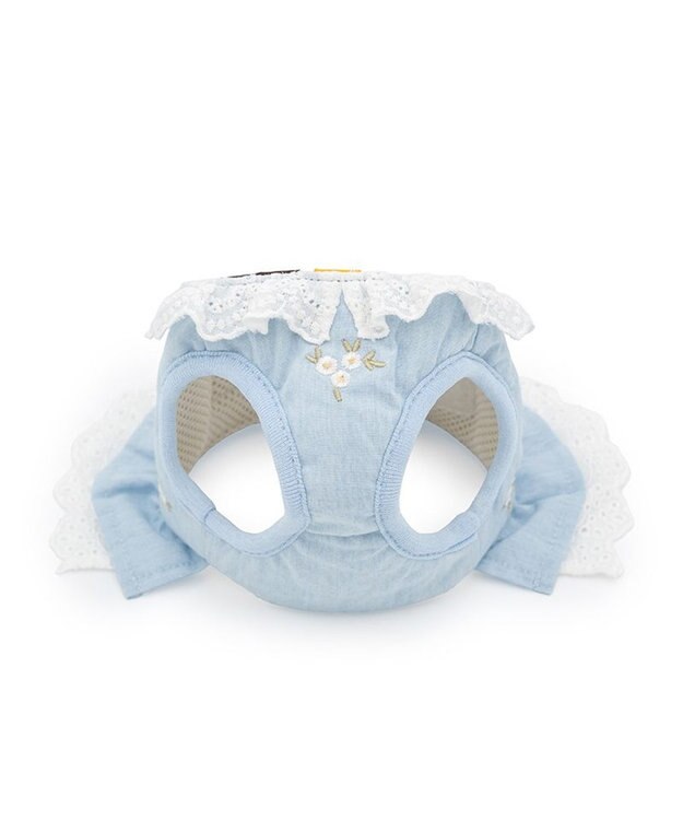 PET PARADISE ペットパラダイス 花刺繍 ベスト ハーネス ＳＳ 小型犬 ライトブルー