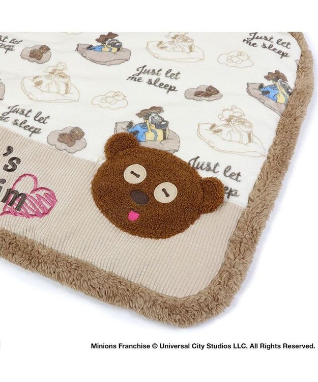 PET PARADISE  ミニオン ボブ ティム 遠赤外線 ボアマット (80×60cm) ブラウン