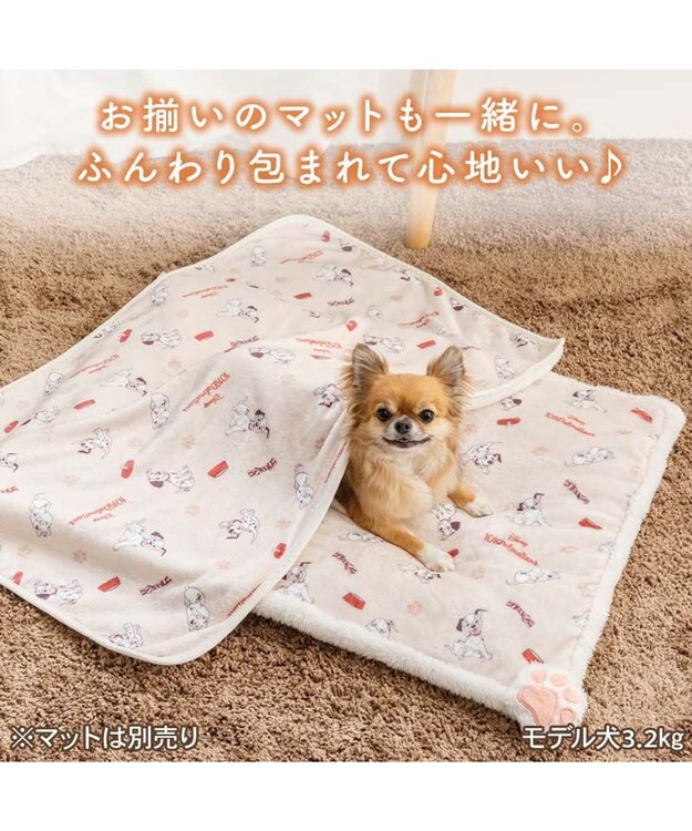 PET PARADISE ディズニー 101匹わんちゃん ボア ブランケット ベージュ
