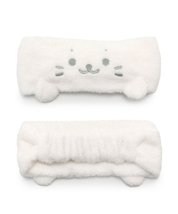 Mother garden しろたん ヘアバンド 顔ぼん 白