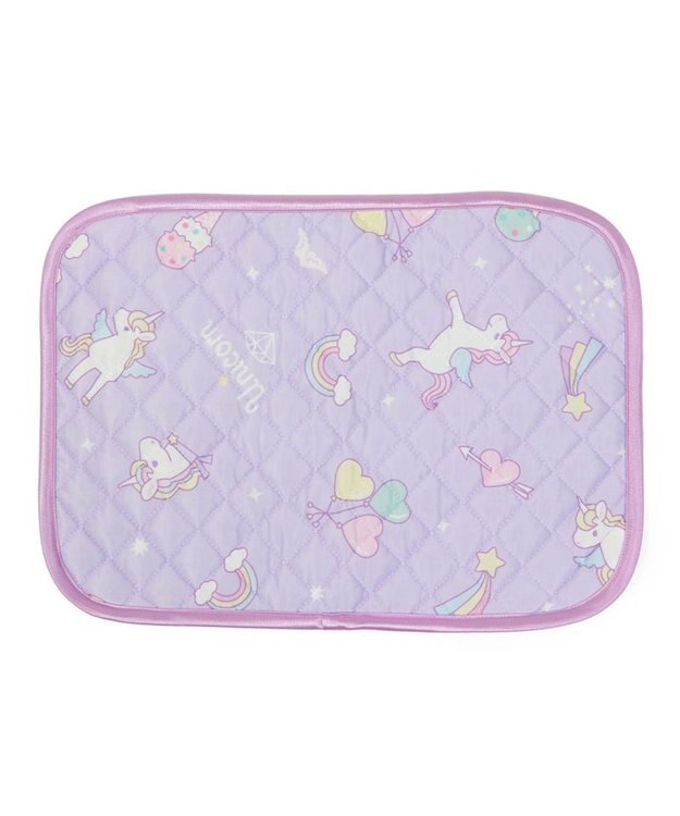 Mother garden マザーガーデン ユニコーン クール枕パッド 35×50cm ポップ柄 ピンク（濃）