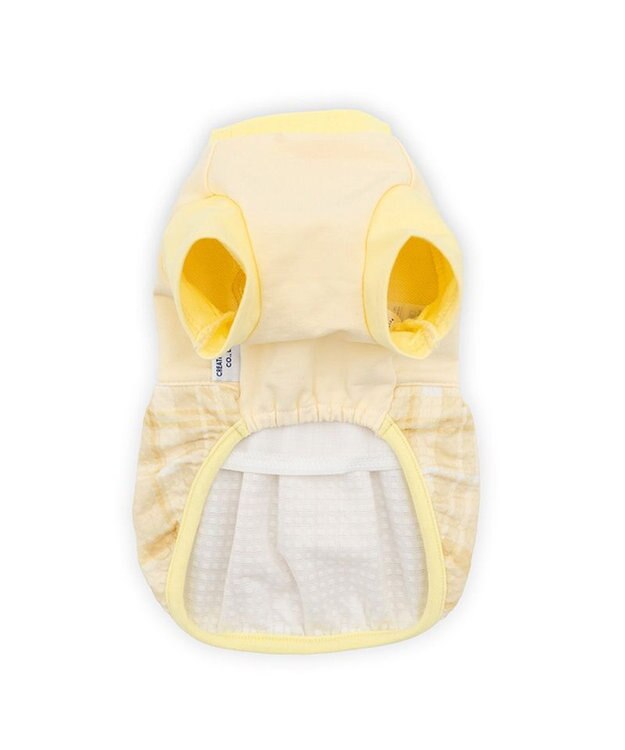 PET PARADISE リサとガスパール ぽわん Tシャツ 《チェック柄》 小型犬 イエロー