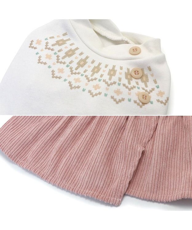 PET PARADISE ノルディック柄ワンピース《ホワイト》小型犬 ホワイト