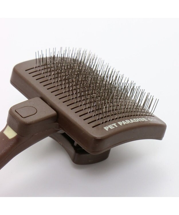 PET PARADISE ペットパラダイス ケア用品 ワンタッチスリッカー 茶系