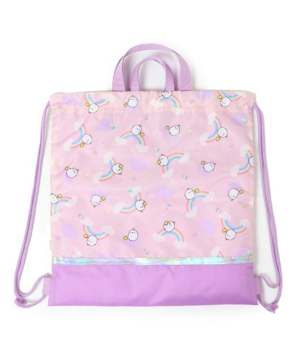 Mother garden マザーガーデン MOLANG モラン お着替巾着 虹柄 0