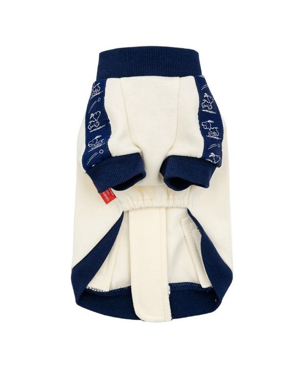 PET PARADISE スヌーピー トラックジップ トレーナー 中型犬 大型犬 ホワイト×ネイビー