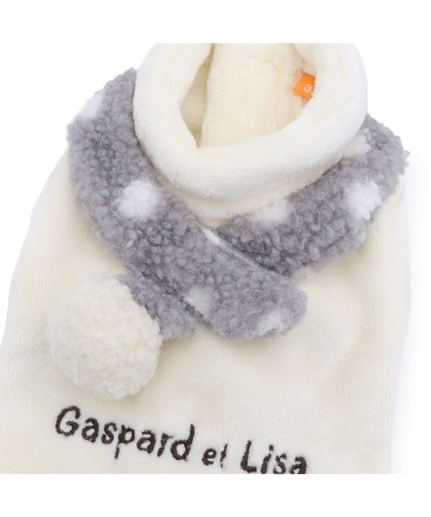 PET PARADISE リサとガスパール マフラー ベスト 小型犬 オフホワイト