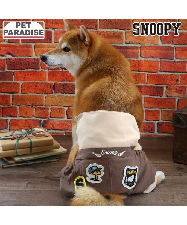 PET PARADISE スヌーピー カレッジ マナーパンツ 中型犬 大型犬 ブラウン