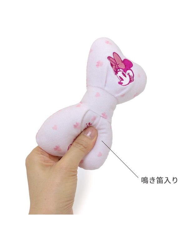 PET PARADISE ディズニー ミニーマウス リボントイ ピンク（淡）