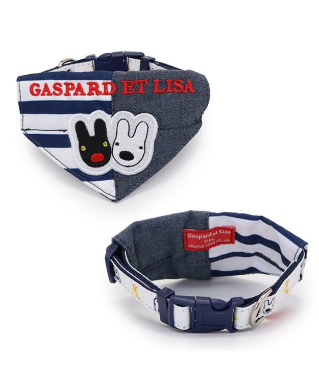 PET PARADISE リサとガスパール バンダナ付き 首輪 ３Ｓ バンダナ首輪