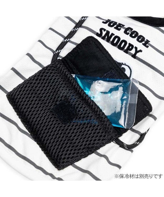 PET PARADISE スヌーピー エコメイド タンクトップ 《サコッシュ付き》 小型犬 ホワイト×ブラック