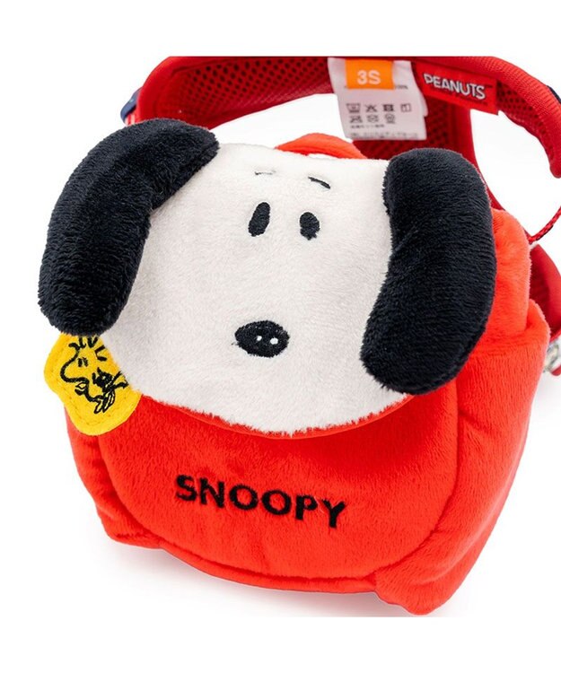 PET PARADISE スヌーピー なかよしリュックハーネス Ｍ レッド