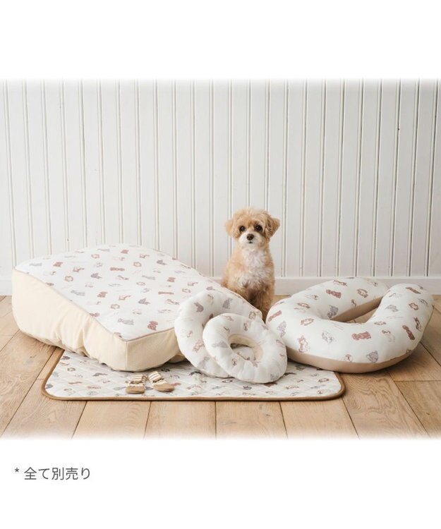 ペットパラダイス makokoro あごのせクッション 《わんちゃん柄