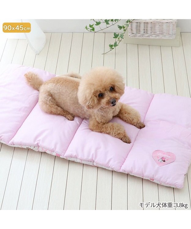 PET PARADISE ディズニー ミニーマウス クール ロールマット 小型犬 ピンク（淡）