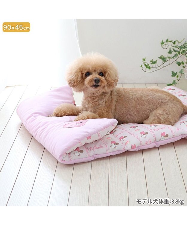 PET PARADISE ディズニー ミニーマウス クール ロールマット 小型犬 ピンク（淡）
