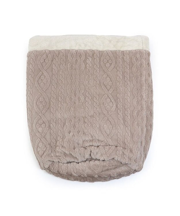 PET PARADISE ペットパラダイス 筒形寝袋 遠赤外線 《アラン編み柄》 57cm×95cm アラン柄