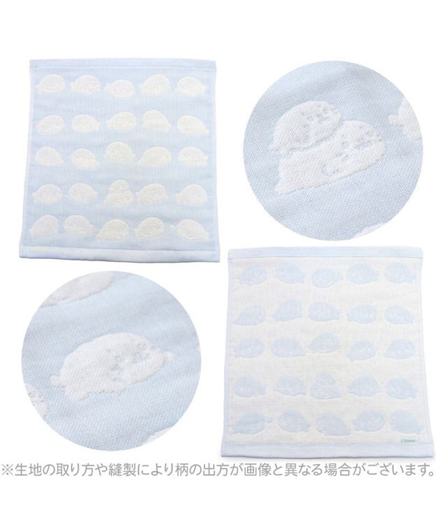 Mother garden しろたん いっぱい柄 6重ガーゼ ハンドタオル ハンドタオル