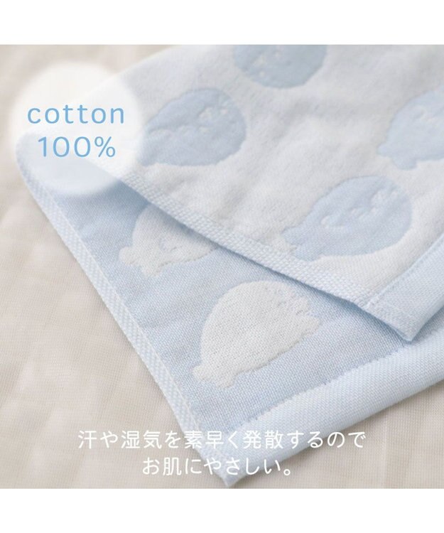 Mother garden しろたん いっぱい柄 6重ガーゼ ハンドタオル ハンドタオル